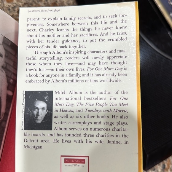 For One More Day by Mitch Albom Paperback - Picture 4 of 4